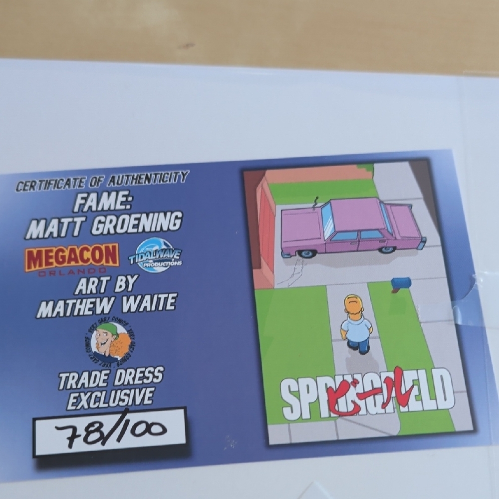 Fame: Matt Groening MEGACON 2026 Akira Homage LTD 100  Simpsons NM - Picture 10 of 10